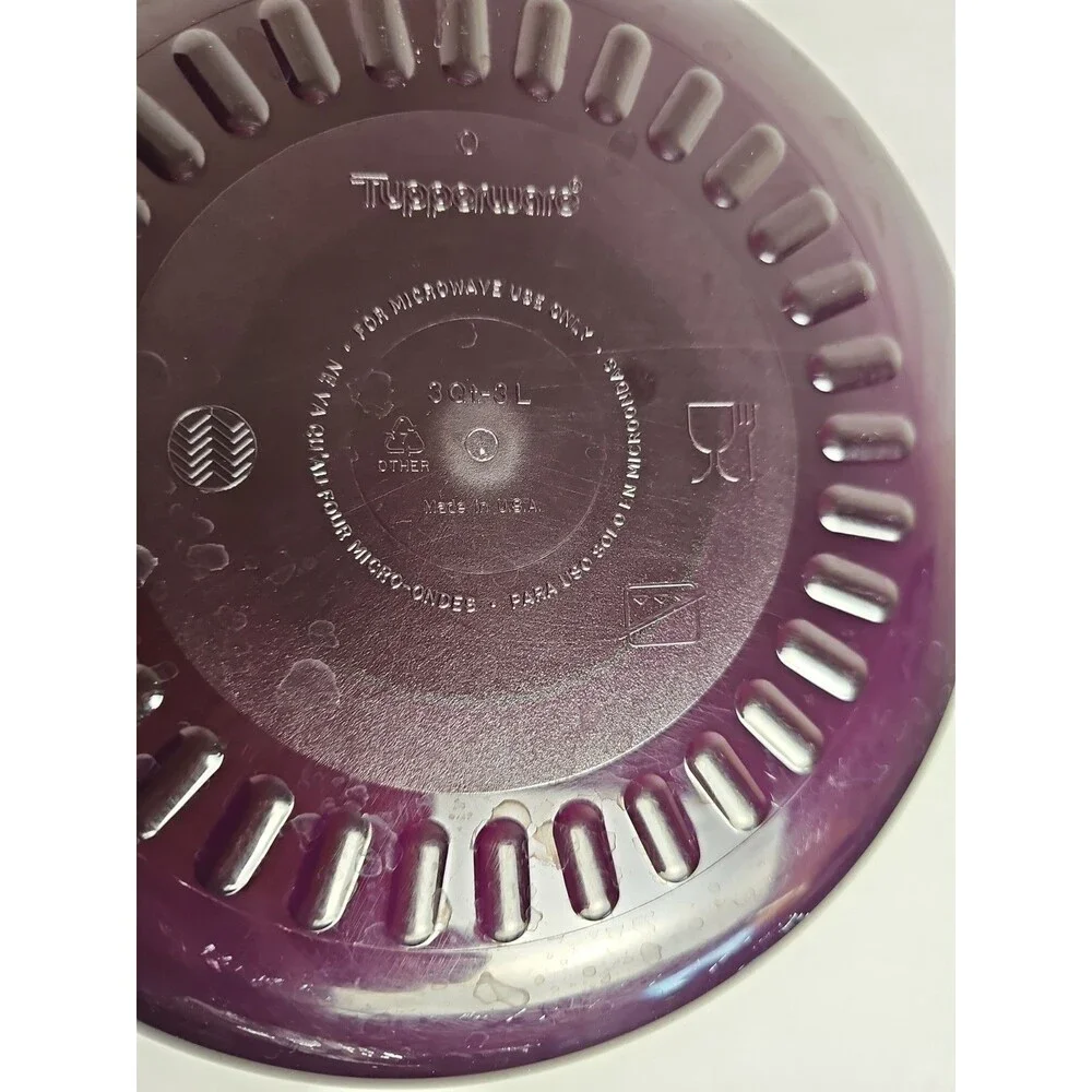 Purple Tupperware TupperWave Stack Cooker for microwave cooking